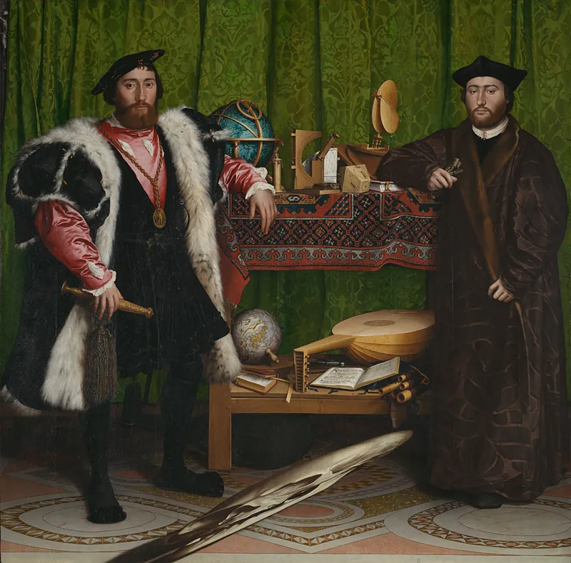 Digital copy of Hans Holbein’s The Ambassadors from the National Gallery